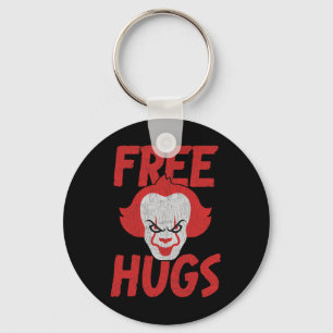 Free Hugs Killer Scary Clown Clothes For Kids Key Ring