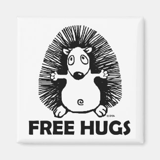 Free hugs magnet