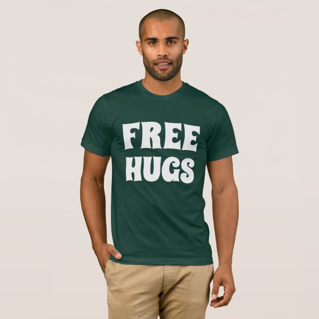 Free Hugs Men's Basic Bella Canvas T-Shirt (Front Full)