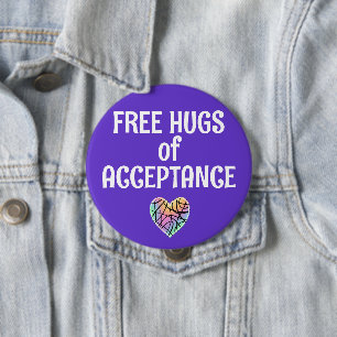 Free Hugs of Acceptance Button