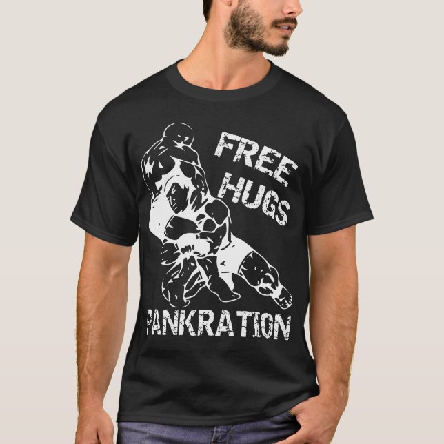 Free Hugs Pankration Athlima T-Shirt (Front)