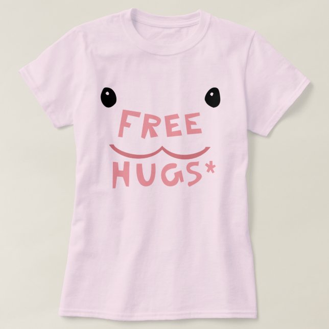 Free Hugs Poring TShirt - Customised (Design Front)