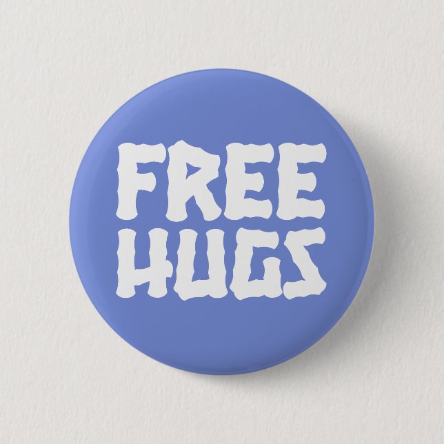 Free Hugs Standard, 2¼ Inch Round Button (Front)