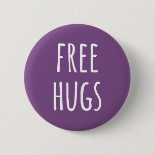 Free Hugs Standard, 2¼ Inch Round Button