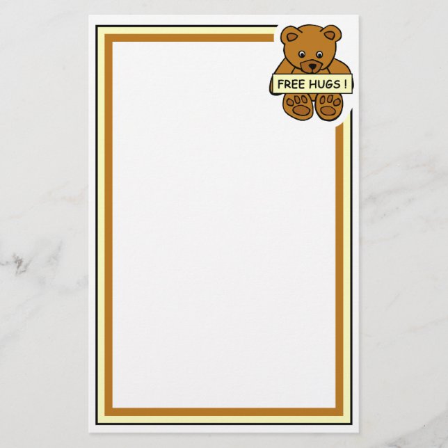 Free Hugs stationary, customisable Stationery (Front)