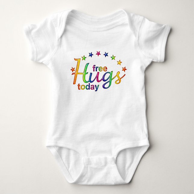 FREE HUGS TODAY BABY BODYSUIT (Front)