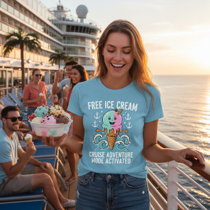 free ice cream cruise adventure mode on T-Shirt