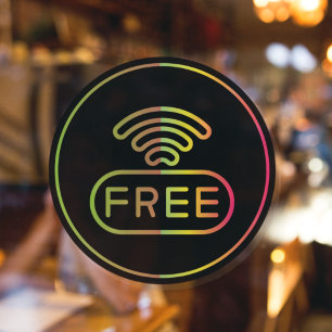 Free Internet Connection Window Cling