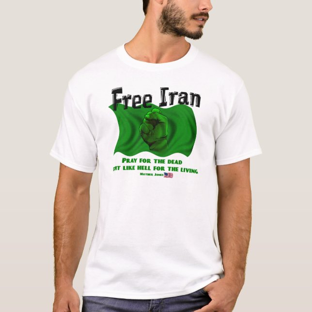 Free Iran, #IranElections Political Elections 2009 T-Shirt (Front)