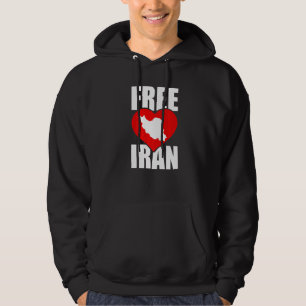 Free Iran Love Persian Freedom Azadi Iran Quote Hoodie