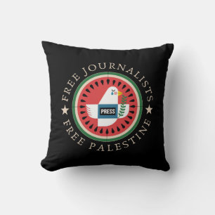 Free Jounalists Free Palestine Cushion