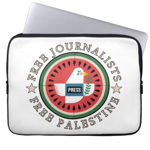 Free Jounalists Free Palestine Laptop Sleeve