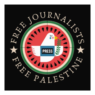 Free Jounalists Free Palestine Photo Print