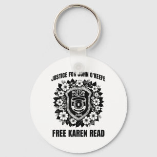 Free Karen Read Justice For John Okeefe 2025 Badge Key Ring