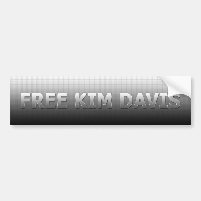 Free Kim Davis Bumper Sticker (Front)