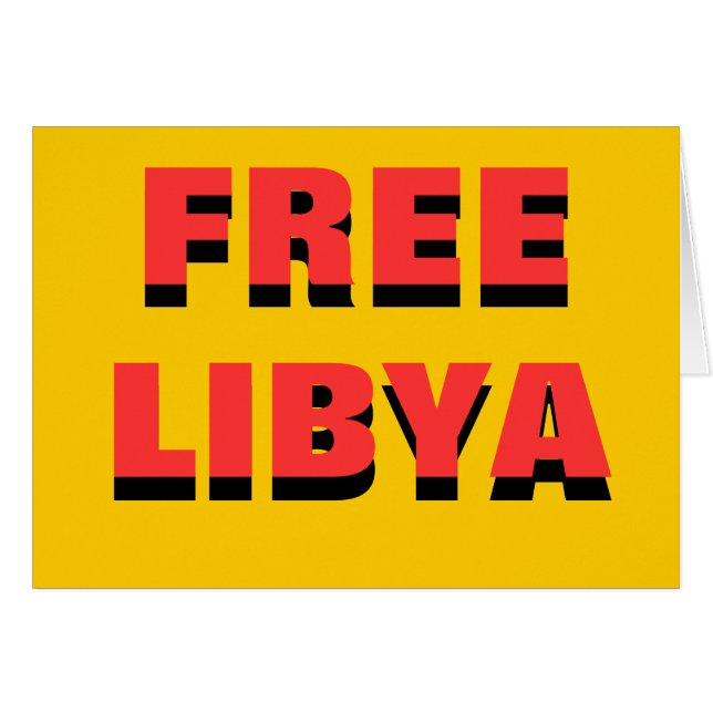 FREE LIBYA (Front Horizontal)