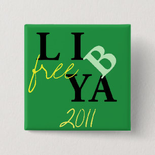 free libya 15 cm square badge