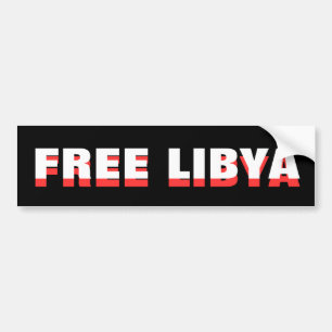 FREE LIBYA BUMPER STICKER