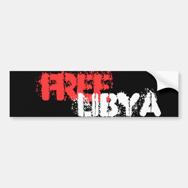 FREE LIBYA BUMPER STICKER (Front)