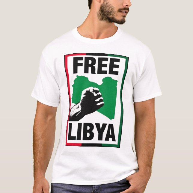 Free Libya Fist T-Shirt (Front)
