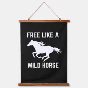 Free like a wild horse hanging tapestry