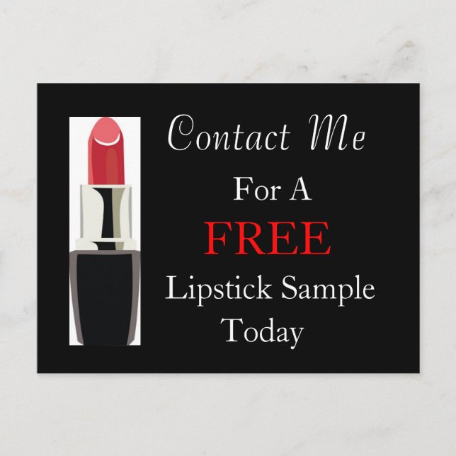 Free Lipstick Sample Postcard (Front)