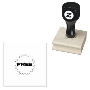 FREE Logo Printed Highlight Special Offers Black Rubber Stamp