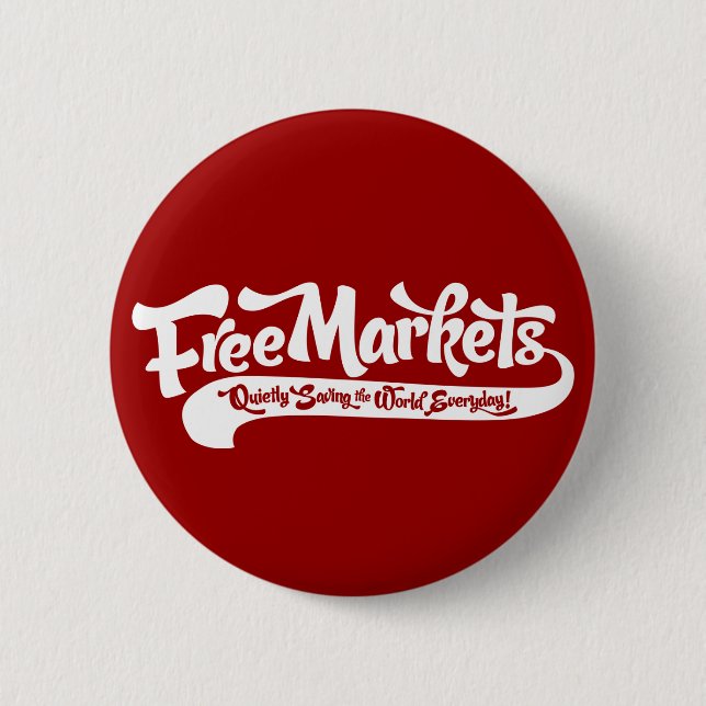 Free Markets Button (Front)