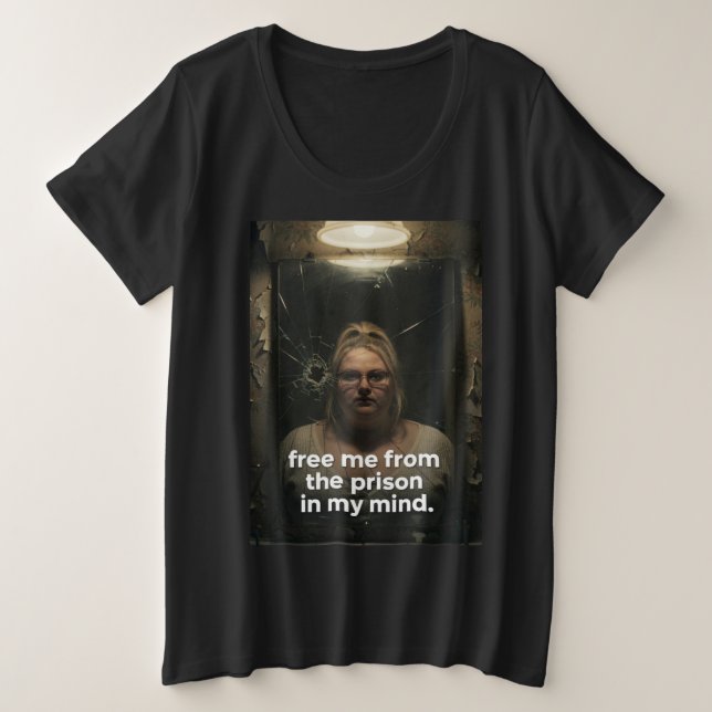 Free Me Plus Size T-Shirt (Design Front)