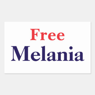 Free Melania Rectangular Sticker