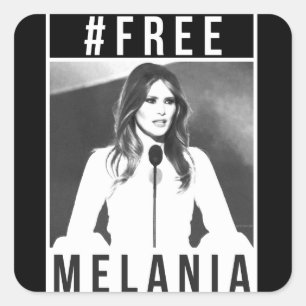 Free Melania Sticker (Black)