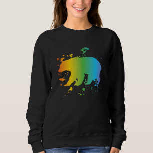 Free Mom Hugs bear LGBT pride social movement Sweatshirt