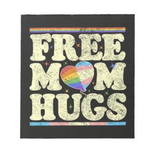 Free Mom Hugs Lgbt Pride Notepad