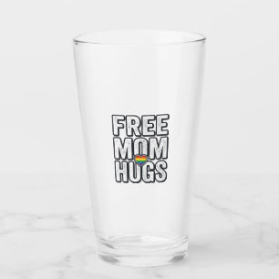 Free Mom Hugs Pride Heart Vintage T-Shirt Design_1 Glass