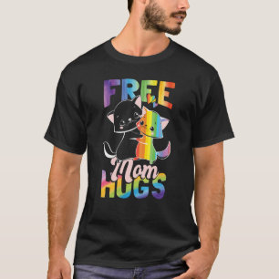 Free Mom Hugs Pride Month LGBT Mom T-Shirt