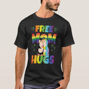 Free Mom Hugs Pride Month Pride Parade Rainbow T-Shirt