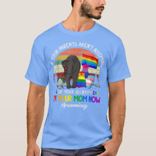 Free Mom Hugs Proud Mama Bear Gay Pride LGBT Ally  T-Shirt