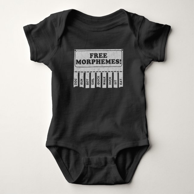 Free Morphemes Baby Bodysuit (Front)