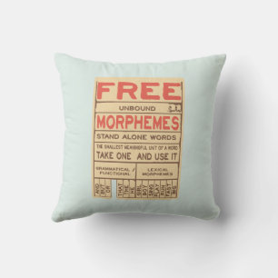 Free Morphemes Funny Grammar English Phonics Cushion