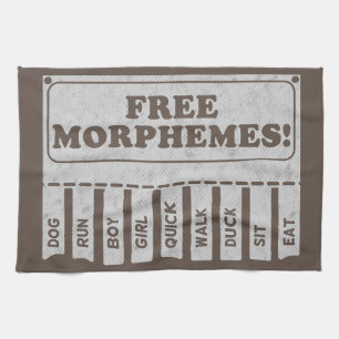 Free Morphemes Tea Towel