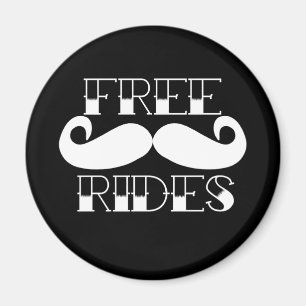 Free Moustache Rides Magnet