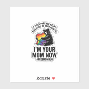Free Mum Hug Bear Pride Vintage T-Shirt Design_1