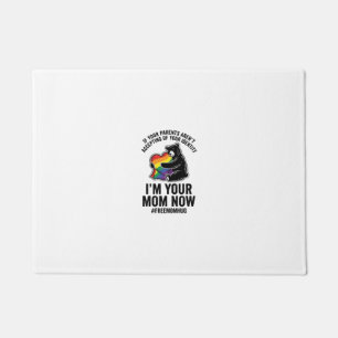 Free Mum Hug Bear Pride Vintage T-Shirt Design_1 Doormat