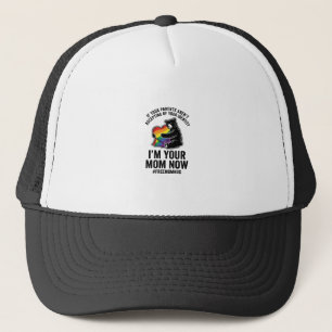 Free Mum Hug Bear Pride Vintage T-Shirt Design_1 Trucker Hat