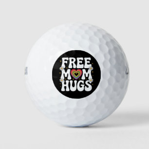 Free Mum Hug Transgender Lesbian Gay LGBT Pride Golf Balls