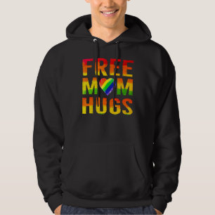 Free Mum Hugs Gay Lgbt Pride Parades Daisy Flower Hoodie