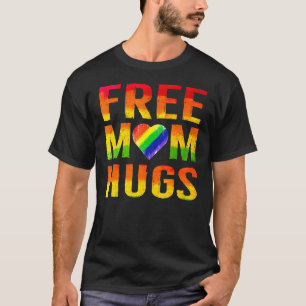 Free Mum Hugs  Gay Lgbt Pride Parades Daisy Flower T-Shirt