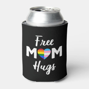 Free Mum Hugs II - Rainbow Gay Trans Pride Can Cooler