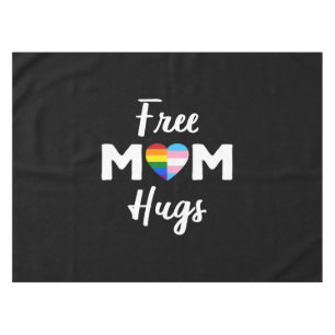 Free Mum Hugs II - Rainbow Gay Trans Pride Tablecloth