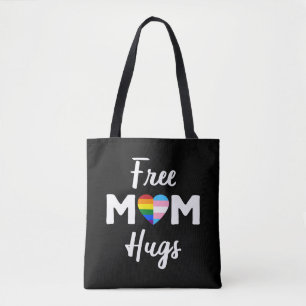 Free Mum Hugs II - Rainbow Gay Trans Pride Tote Bag